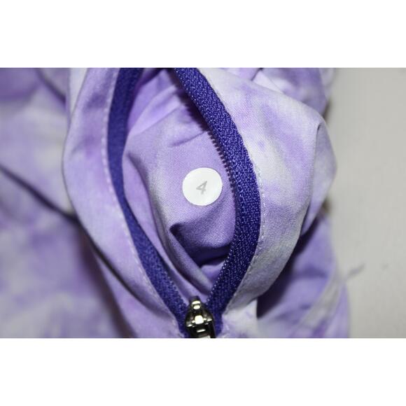 Lululemon 4" Hotty Hot Shorts Purple White Tie Dye Athletic Running Short Size 4 - Picture 5 of 6